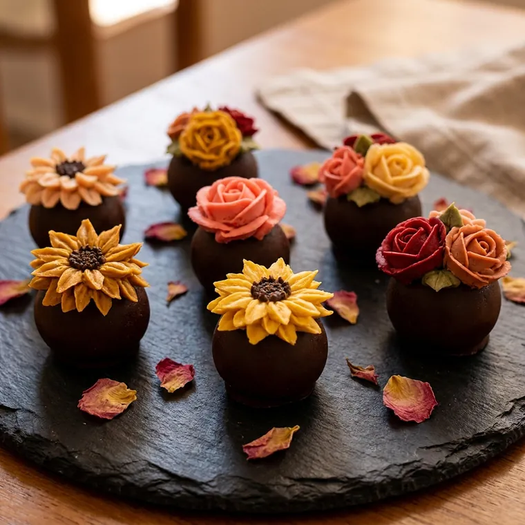 Bombones florales premium